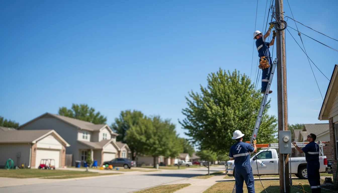 Residential electrician providing installation services in Seneca, OR